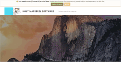 Desktop Screenshot of holymackerelsoftware.com